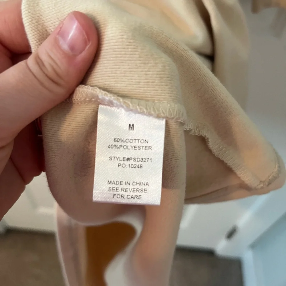 Polagram Cotton Blend Embroidered Sweater Long Sleeve Tiered Dress - Picture 4 of 4